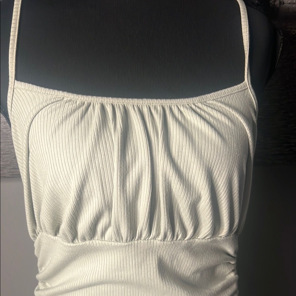 Forever 21 White Bodycon Mini Dress Spaghetti Strap - Picture 2 of 5